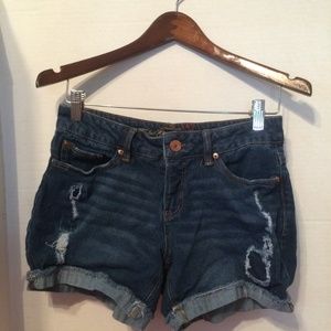 Ripped Jean Shorts